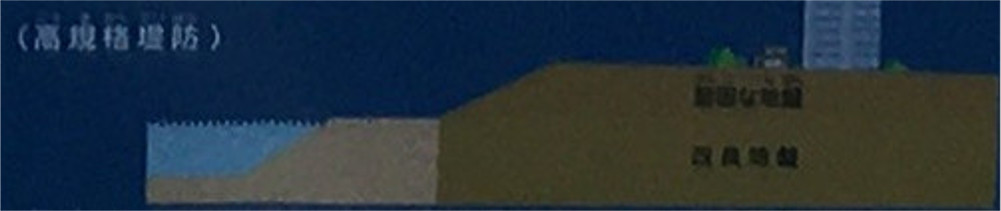 もし大地震が起きると背後の軟弱地盤上の市街地は、大きな被害を受けることが予想されます。